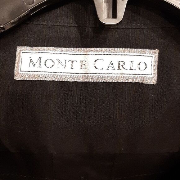 Monte Carlo Black Button Down Shirt - Picture 4 of 11